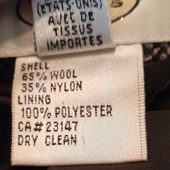 Talbots Wool Blend Fully Lined Tweed Dressy Career Side Zip Pants Sz 10 - Picture 6 of 8